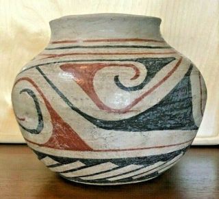 Vintage/antique Olla Casas Grandes Mata Ortiz Pottery Jar Polychrome Paint