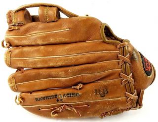 Louisville Slugger Baseball Glove Big Daddy Ii Lsg12 Leather Rht 12.  5 " H&b Vtg