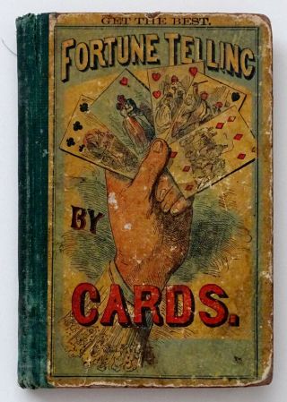 1872 Antique Fortune Telling By Cards Palm Reading Cartomancy Book By Lenormand