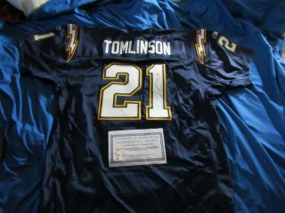 Ladainian Tomlinson Autograph San Diego Chargers Authentic Reebok Jersey 21