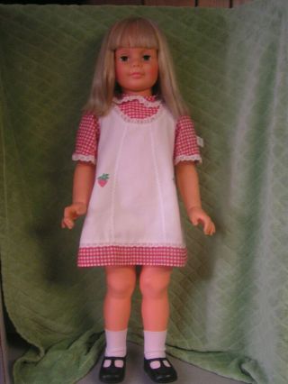 Vintage Platinum Blonde Hair Patti Playpal Doll G - 35 Ideal In Oval On Back 1981