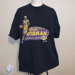 Vintage 90s Dennis Rodman Los Angeles Lakers Shirt Pro Players Nba Size Xxl