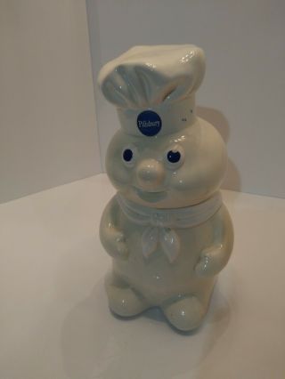 Vintage Pillsbury Doughboy 1988 Ceramic Cookie Jar 12 