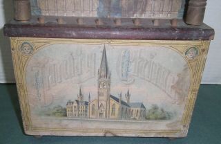 Vintage Schoenhut Trinity Chimes Paper Lithograph And Wood Early 1900s NO RES 3