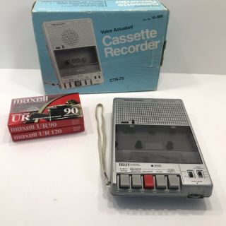 Vintage Realistic 14 - 800 Voice Actuated Cassette Tape Recorder