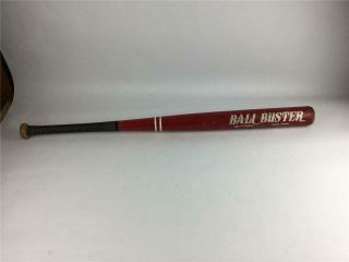 Worth Ball Buster Red White Wood Vintage Softball Bat 4855b 30oz 34 " L