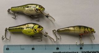 Vintage Bagley Small Fry Baby Bass Fishing Lures
