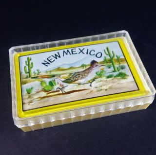 Vtg Mexico Road Runner Playing Cards W/hard Case Complete,  British Hong Kong