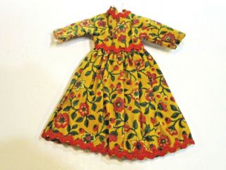 Vintage Doll Dress For Fashion Bisque Or Hard Plastic 4 " Long N142