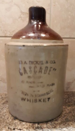 Antique 1800s George Dickel Whiskey Jug Cascade Distillery Tullahoma Tennessee