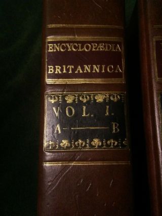 Vintage Encyclopedia - Encyclopaedia Britannica - 3 Volume set Hardcover 1771 2