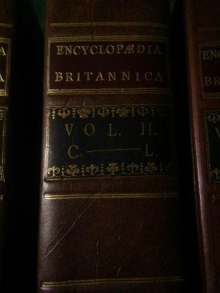 Vintage Encyclopedia - Encyclopaedia Britannica - 3 Volume set Hardcover 1771 3