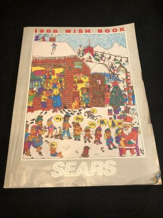 Vintage 1988 Sears Christmas Holiday Wish Book