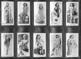 CARRERAS 1939 (GLAMOUR) FULL 54 CARD SET  GLAMOUR GIRLS OF STAGE & FILMS 2