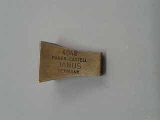 Faber - Castell Janus 4048 Vintage Brass Pencil Sharpener.  Made In Germany.