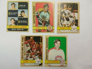 1972 - 73 Topps Complete Hockey Set 176 Cards Vg - Ex