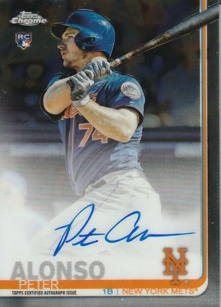 2019 Topps Chrome Rookie Autographs Rapa Peter Alonso