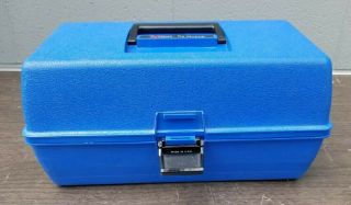Vintage Artbin Art 2 Tray Storage Box By Vlchek Blue Model 8399 Made In The Usa