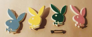 Vintage ? 4 Playboy Bunny Pins
