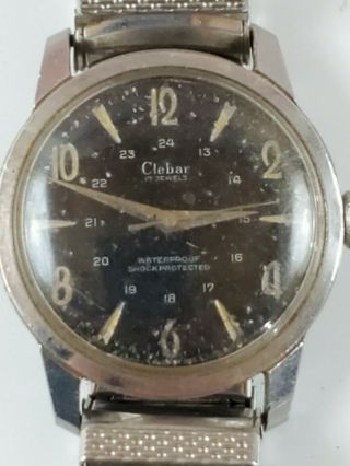 Clebar 17 Jewels Waterproof Vintage Mens Mechanical Watch Swiss Movement