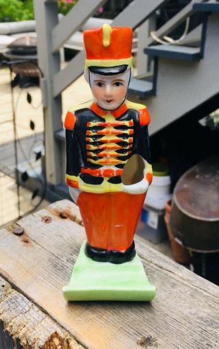 1930s Vintage Toothbrush Holder Colorful Toy Soldier Made In Japan