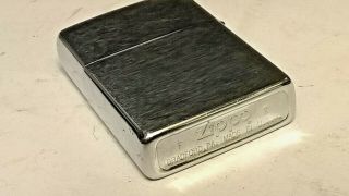 Zippo Vintage Brushed Polished Steel X Marked