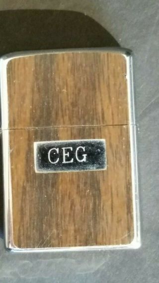 Vintage Personalized Zippo Lighter Bradford Pa Initial " Ceg " Empty