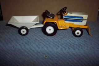 Vintage Cub Cadet Garden Tractor Plow & Trailer