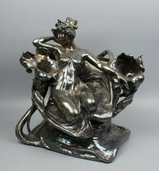 Amphora Turn Teplitz Rstk Art Nouveau Figurine Jardeniere Worldwide
