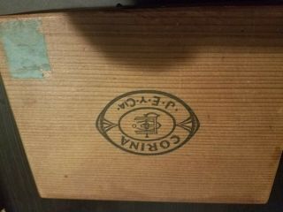Vintage Corina Larks Extra Mild Wooden Cigar Box General Cigar Co