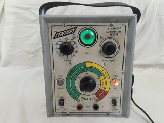 Vintage Century Model Ct - 1 In - Circuit Condenser Tester Powers On.