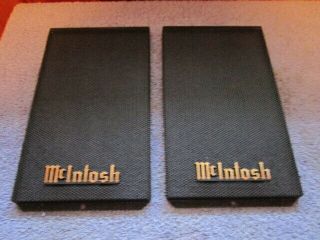 Mcintosh Vintage Ml - 10c Metal Midrange Tweeter Grills & Logos,