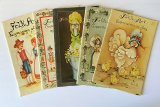 5 Vintage Folk Art: Expressions Of Joy Books By Jo Sonja