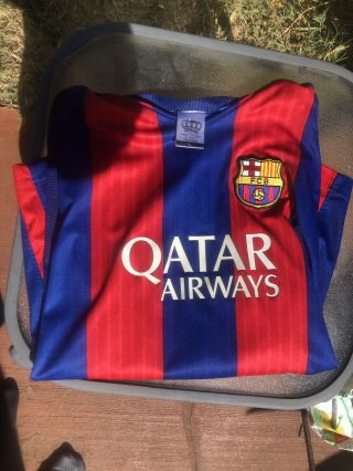 Fc Barcelona Lionel Messi Nike Dri - Fit Futbol/soccer Jersey Youth Size L