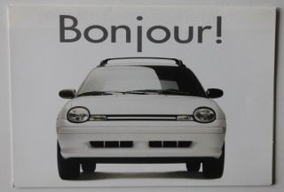 Chrysler Neon 1995 Small Dealer Brochure - French - Canada - St501000918