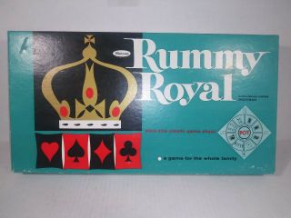 Vintage Whitman Rummy Royal Table Size Plastic Game Sheet - No 4713
