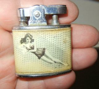 Vintage Continental Japan Girlie Risque Pin Up Girl Lighter