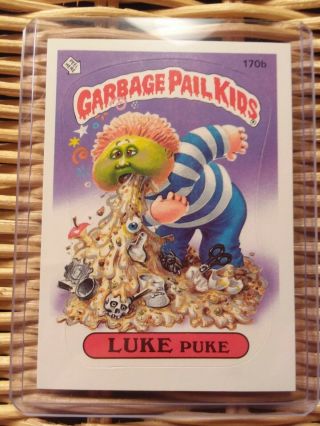 1986 Garbage Pail Kids Topps 170b Luke Puke Vintage Gpk Rare Collectors Os5