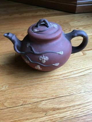 Vintage Chinese Red Clay,  Handmade Teapot (yixing)