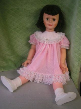 Vintage Patti Playpal - Type - Companion - 36” Doll With Brunette Hair & Blue Eyes