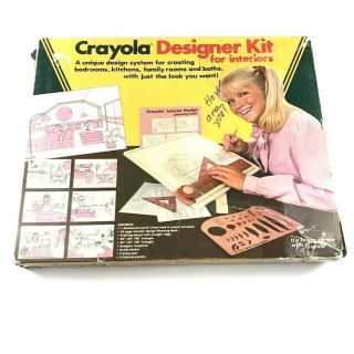 Crayola Designer Kit For Interiors 1983 Vintage