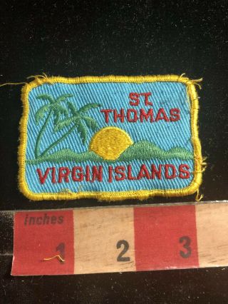 Vintage St.  Thomas Virgin Islands Island Vacation Patch 90rf