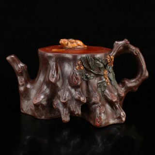 Vintage Chinese Yixing Zisha Clay Teapot W Artist Signed