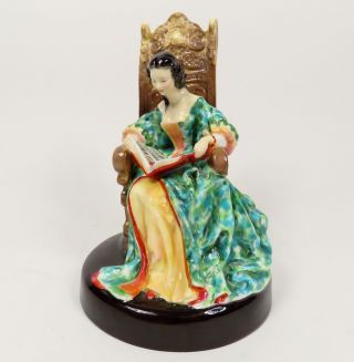 Vintage Royal Doulton The Leisure Hour Hn2055 English 7 " Porcelain Figurine Lady