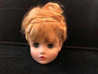 Vintage Madame Alexander Elise Doll Head Only With Blonde Updo Wig