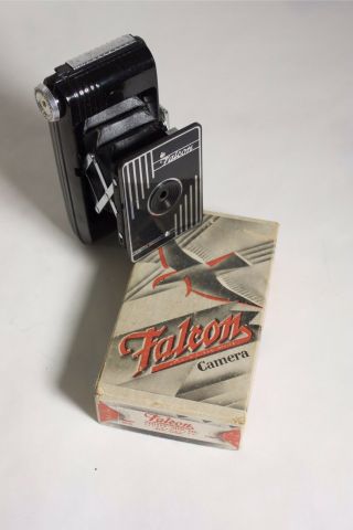Vintage Falcon Model One Folding Camera -.  Bakelite