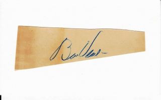 Hofer Bill Veeck Autograph Signed Vintage Cut 3x5 Index Card