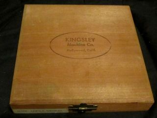 Vintage Kingsley Co.  Hollywood,  Calif Machine Type Hot Foil Stamping Letters
