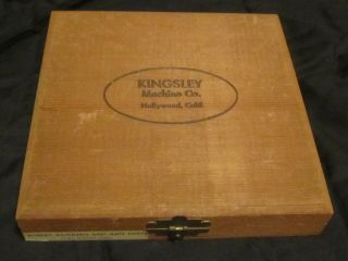 Vintage Kingsley Co.  Hollywood California Machine Type Hot Foil Stamping Letters