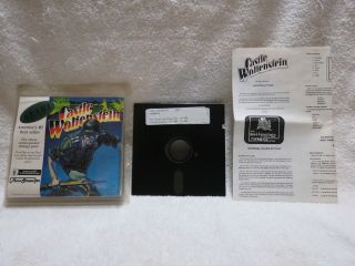 Vintage Castle Wolfenstein Atari Game 130xe 800xl Muse Software Floppy Disk